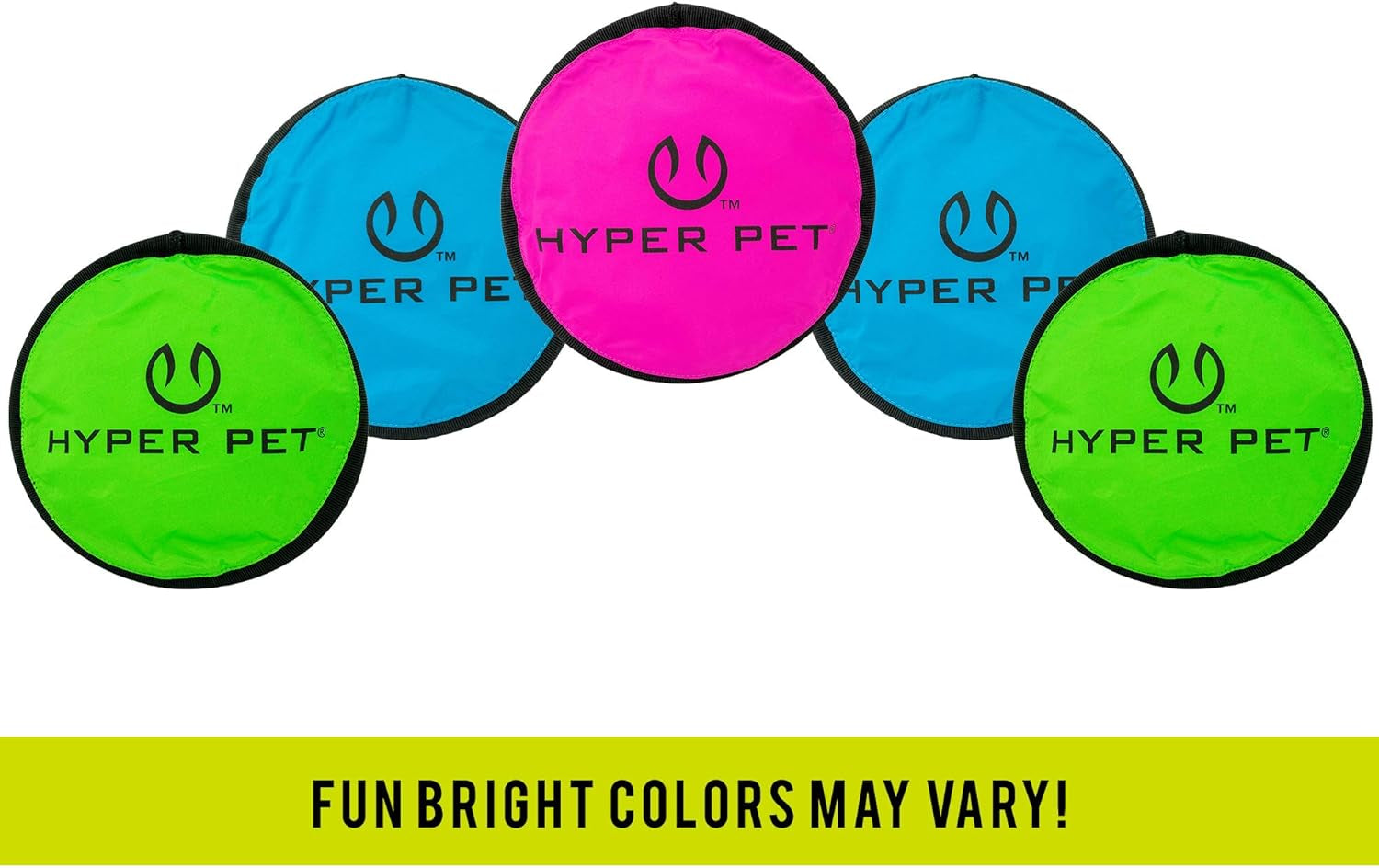 Flippy Flopper Dog Frisbee Interactive Dog Toys (Flying Disc Dog Fetch Toy - Floats in Water & Safe on Teeth) 2 Pack or 5 Pack, Colors Will Vary