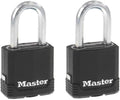 M115XTLF Magnum Heavy Duty Outdoor Padlock with Key, 2 Pack Keyed-Alike