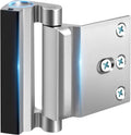 Home Security Door Reinforcement Lock - Upgraded Safety Childproof Locks Hardware for Inward Swinging Door , Extra Night Add a inside Withstands 800Lbs Deadbolt Latch , Guard Bedroom Patio